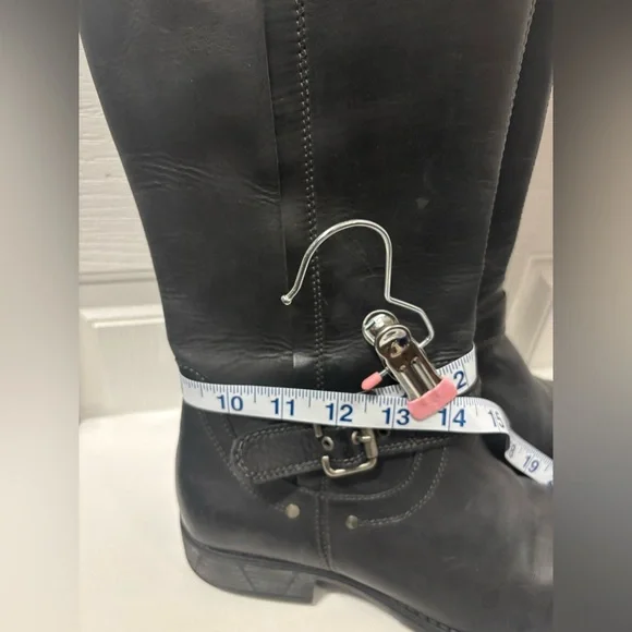 Eric Michael Black Leather Riding Boots Women’s Size 40 (Approx. Fits US 8–8.5). - Picture 9 of 16